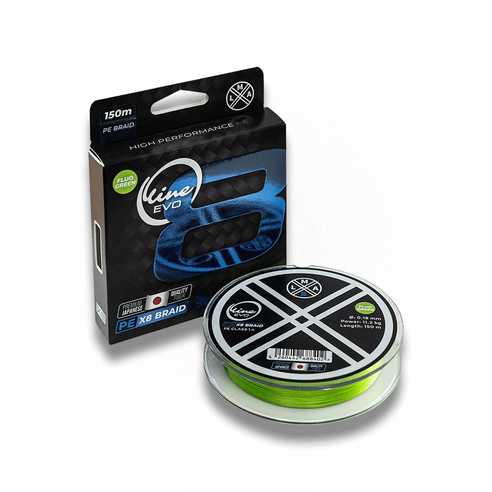 LMAB O-Line EVO PE X8 (Fluo Green) / 150 m